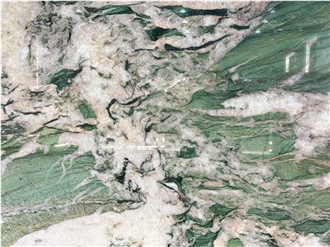 Fuchsite Crystal Quartzite Polished Patagonia Green  Slabs