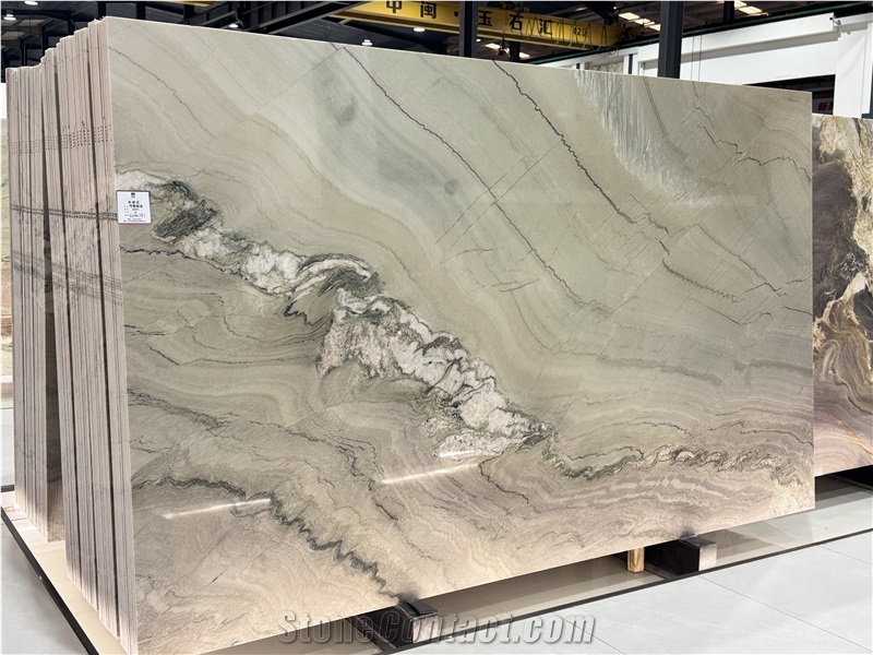 Macaubas Fantasy Blue Quartzite Slabs For Decorative