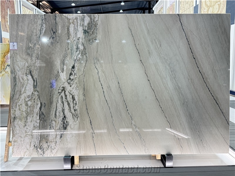 Macaubas Fantasy Brazil Quartzite Slabs For Wall-Cladding