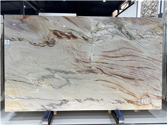 Macaubas Fantasy Polished Quartzite Rainbow Impression Slabs Macaubas Fantasy Polished Quartzite Rainbow Impression Slabs