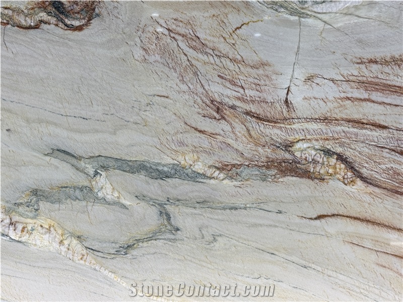 Macaubas Fantasy Polished Quartzite Rainbow Impression Slabs
