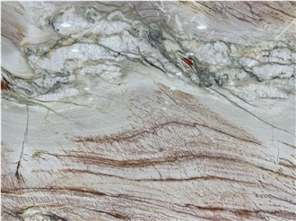 Macaubas Fantasy Polished Quartzite Rainbow Impression Slabs