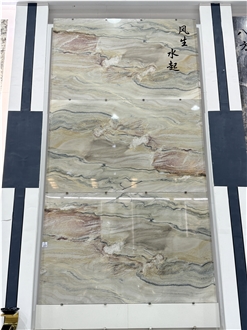 Macaubas Fantasy Polished Quartzite Slabs For Wall-Cladding