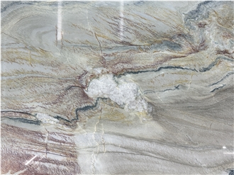 Macaubas Fantasy Polished Quartzite Slabs For Wall-Cladding