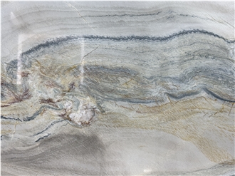 Macaubas Fantasy Polished Quartzite Slabs For Wall-Cladding