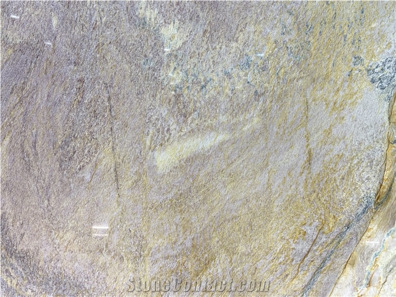 Macaubas Fantasy Quartzite Golden Veins Polished Slabs