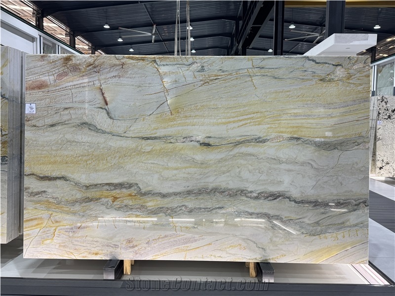 Macaubas Fantasy Rainbow Impression Polished Quartzite Slabs
