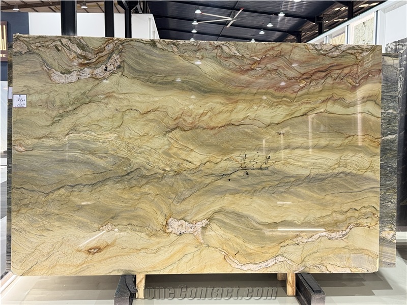 Macaubas Gold Fusion Brazilian Polished Quartzite Slabs