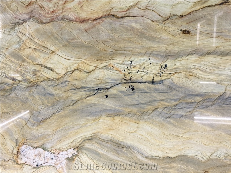 Macaubas Gold Fusion Brazilian Polished Quartzite Slabs