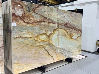 Macaubas Illusion Gold Brazilian Polished Quartzite Slabs