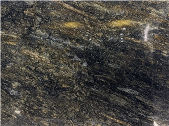 Metalicus Polished Brazil  Granite With Gold Veins Slabs