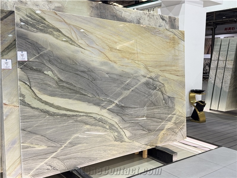 Nacaranda Bethany Blue Quartzite Slabs For Decorative