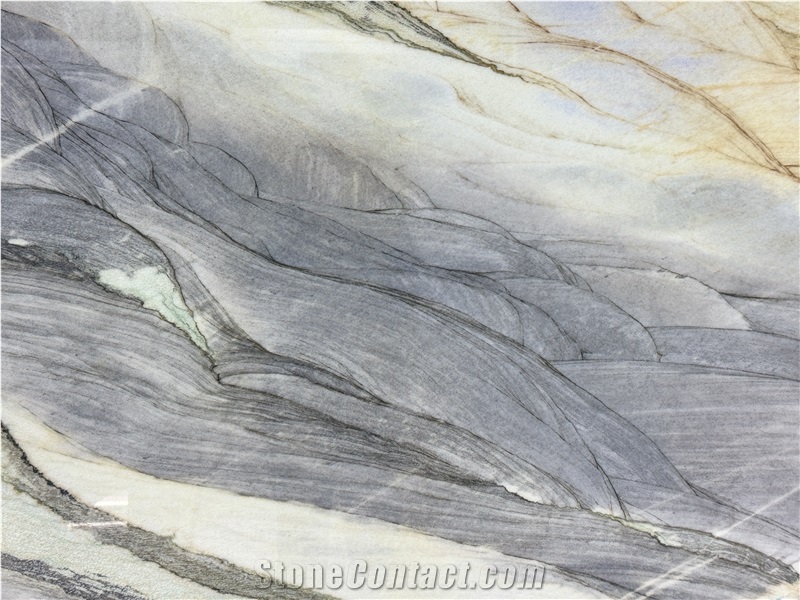 Nacaranda Bethany Blue Quartzite Slabs For Decorative