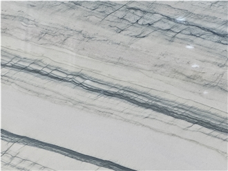 Perla White Quartzite Slabs For Interior Floor Decorative
