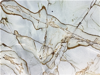 Roman Impression Quartzite Slabs With Blue Deep Root