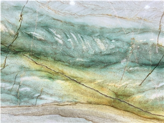 Royal Emerald Green Canyon Brazil Luxurious Quartzite Slabs