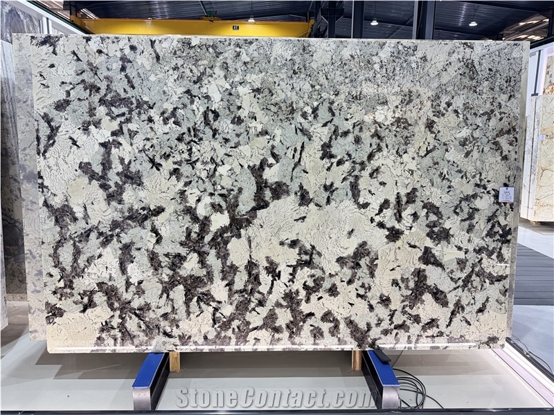 Splendor White Tourmaline Brazilian Polished Granite Slabs