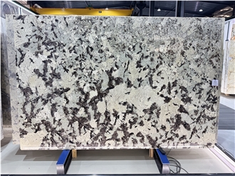 Splendor White Tourmaline Brazilian Polished Granite Slabs Splendor White Tourmaline Brazilian Polished Granite Slabs