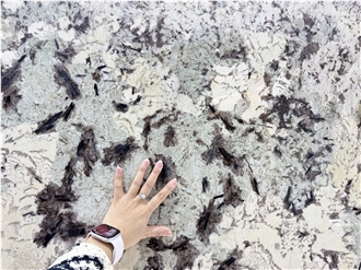Splendor White Tourmaline Brazilian Polished Granite Slabs
