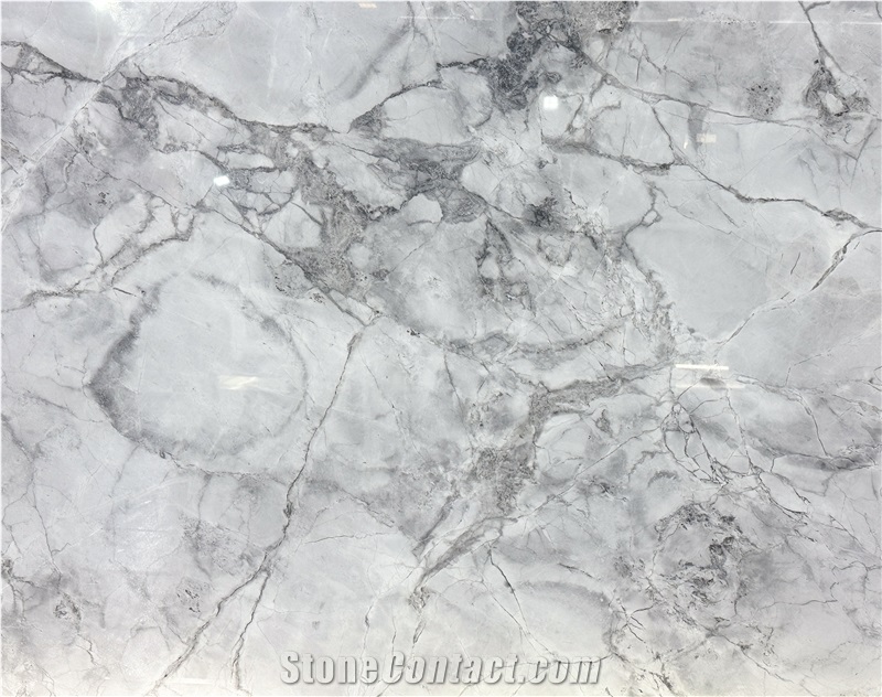 Super White Brazil Polished Quartzite Slabs For Wall-Cladding