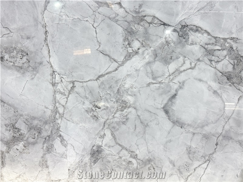 Super White Brazil Polished Quartzite Slabs For Wall-Cladding