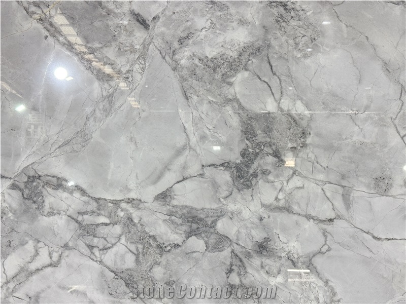Super White Brazil Polished Quartzite Slabs For Wall-Cladding