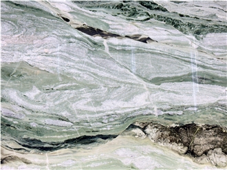 Victoria Green Grand Pattern Marble Slabs For Decorative