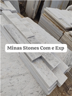 Sao Tome White Quartzite Stripped Tiles