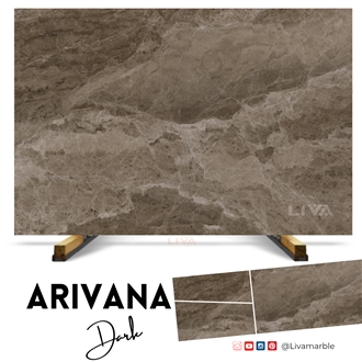 Arivana Dark Brown Marble Slabs