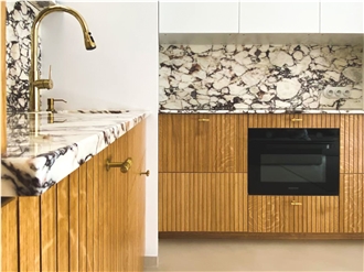 Calacatta Viola Marble Kitchen Countertop