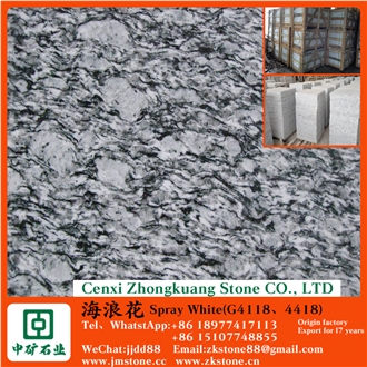 Spray White,G4118,G4418,G708 Granite Slabs