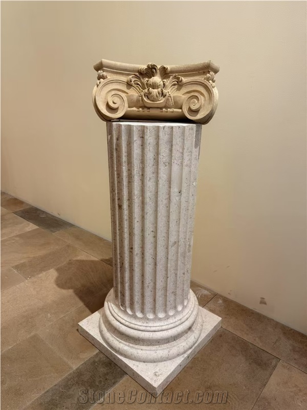 France Pierre De Caen Customized Design Carved Column