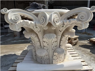 Italy Pietra Di Vicenza Limestone Roman Corinthian Columns