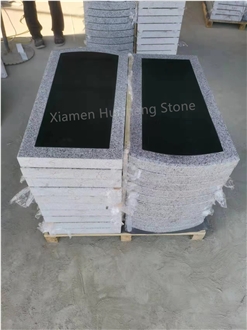 YB-Granite And Gray Granite Headstone