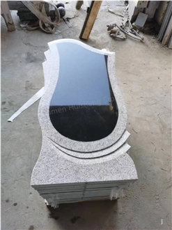 YB-Granite And Gray Granite Headstone