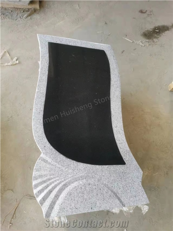 YB-Granite And Gray Granite Headstone