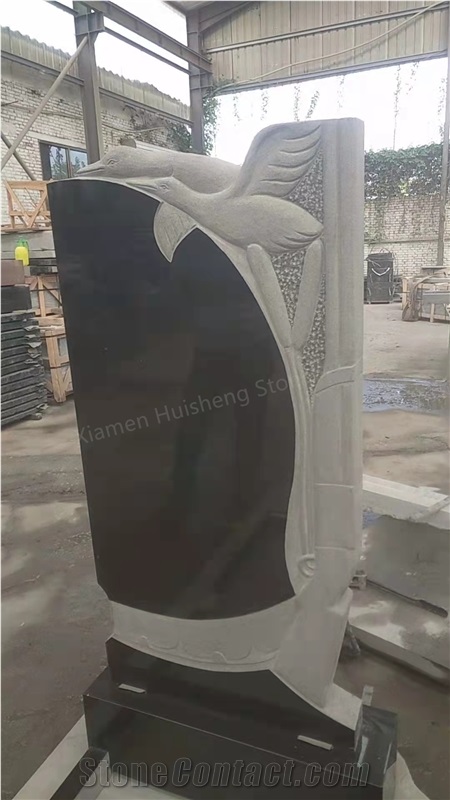 Absolute Black Granite Headstone Export To Russia