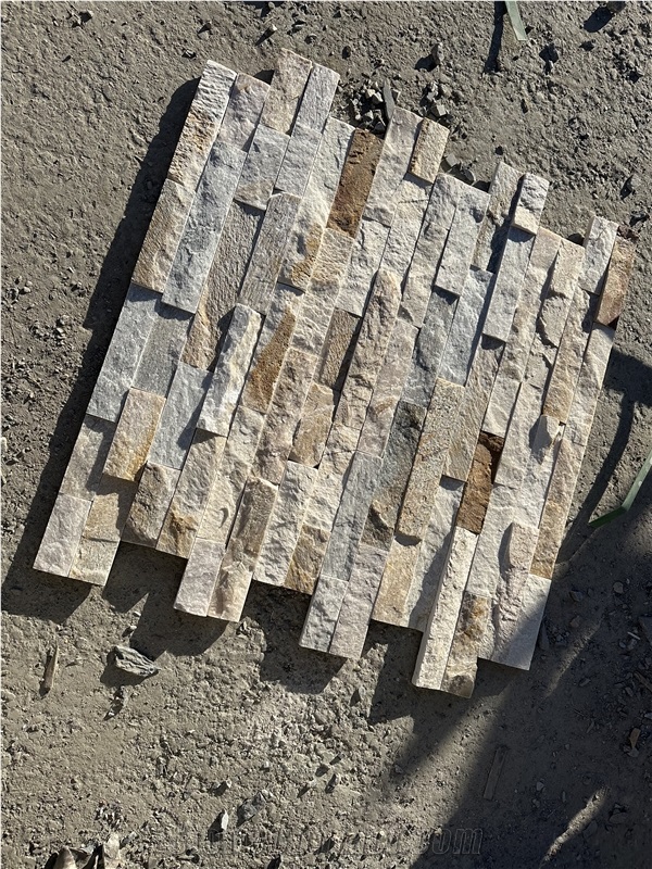 Po14 Yellow Slate  Wall Cladding Stone Veneer Panels