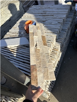 Po14 Yellow Slate  Wall Cladding Stone Veneer Panels