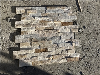 Po14 Yellow Slate  Wall Cladding Stone Veneer Panels