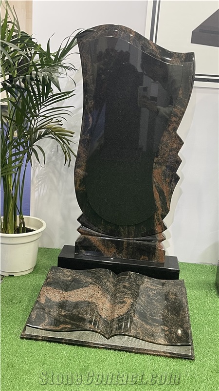 Stone Carving Black Granite Single  Monuments
