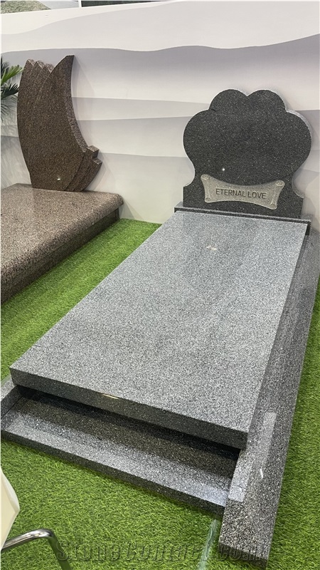 Stone Carving Black Granite Single  Monuments