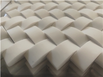 Braided Pattern Marble Mosaic Tiles