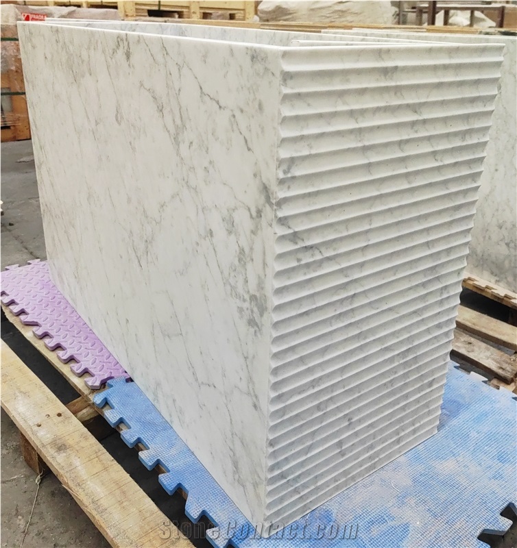 Carrara White Marble Coffee Table