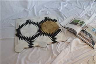 Sunflower Marble Waterjet  Backsplash Mosaic