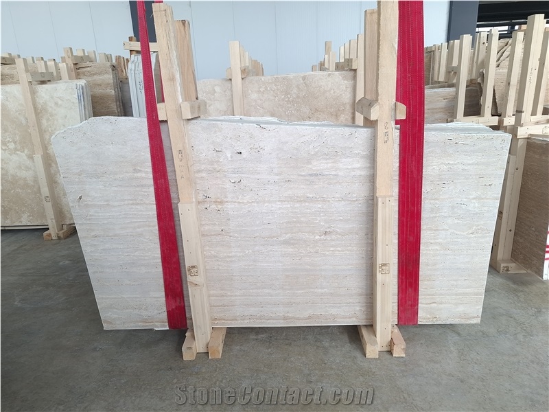 Denizli Classic Light Travertine Slabs