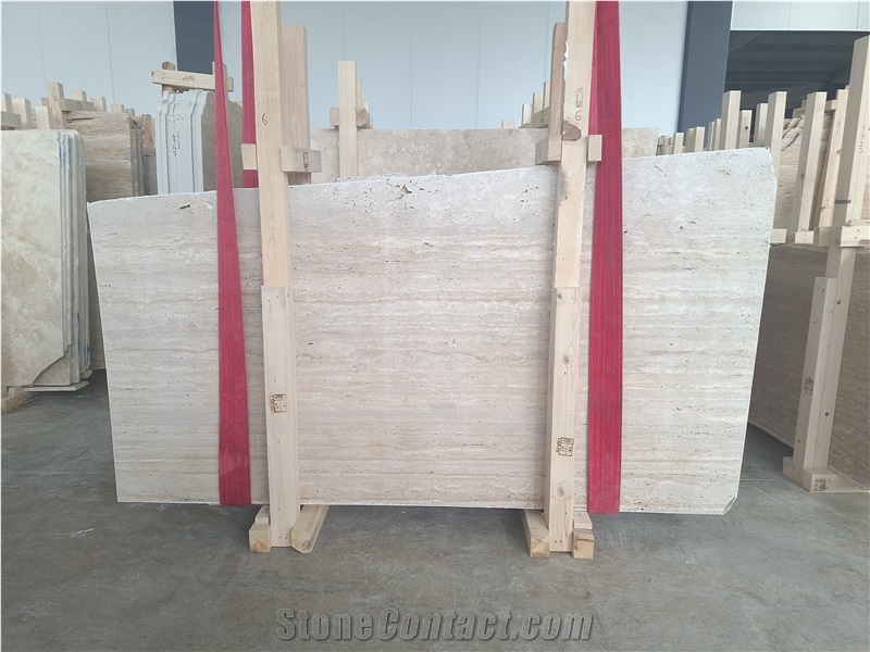 Denizli Classic Light Travertine Slabs