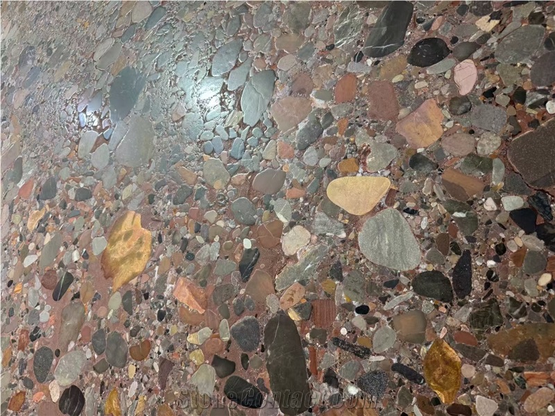 China Colorful Pearl Marble Slabs