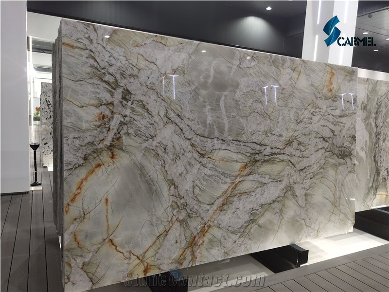 Natural Cristallo Tiffany Quartzite Slabs