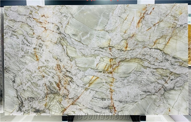 Natural Cristallo Tiffany Quartzite Slabs